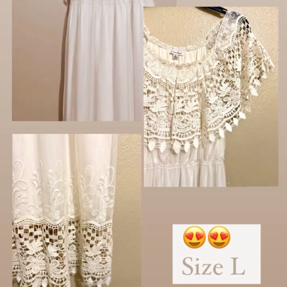 Long beige dress
